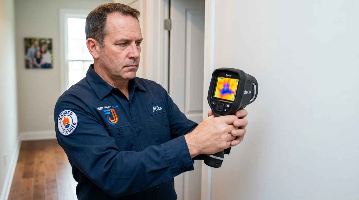 Thermal imaging leak detection by Johns Plumbing LLC in Hartford City